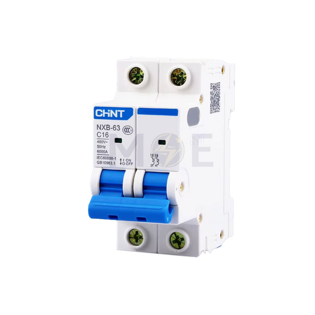 Chint MCB C (NXB-63) 6kA 2P 16A | 814092 دجنتور مجوز