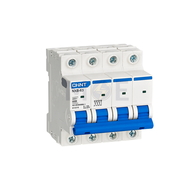 Chint MCB C (NXB-63) 6kA 4P 32A | 814251 دجنتور ثلاثة فاز مع نتر