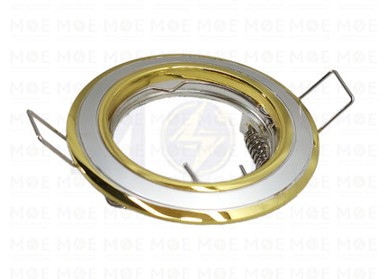 Orient Downlight / Spotlight MR16 Frame Gold/ Pearl Silver / Gold Recessed Fix Circular 6cm | WL-121 | سبوت فارغ مدور مخفي ذهبي على فضي لولو على ذهبي ثابت