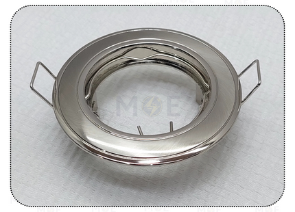 Downlight / Spotlight MR16 Frame Chrome / Nickle Recessed Fix Circular 6cm | KG-151 | سبوت فارغ مدور مخفي كروم على نيكل ثابت