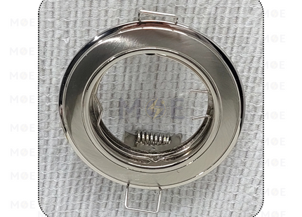 Downlight / Spotlight MR16 Frame Chrome / Nickle Recessed Fix Circular 6cm | KG-151 | سبوت فارغ مدور مخفي كروم على نيكل ثابت