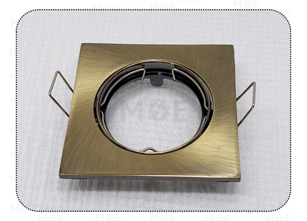 Downlight / Spotlight MR16 Frame Bronze Recessed Adjustable Square 7.5cm | KG-206 | سبوت فارغ مربع مخفي برونز متحرك