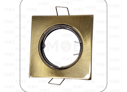 Downlight / Spotlight MR16 Frame Bronze Recessed Adjustable Square 7.5cm | KG-206 | سبوت فارغ مربع مخفي برونز متحرك