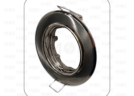 Downlight / Spotlight MR16 Frame Chrome / Nickle Recessed Adjustable Circular 6cm | KG-262 | سبوت فارغ مدور مخفي كروم على نيكل متحرك