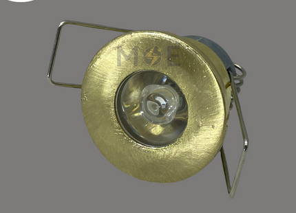 Lotus LED Pin COB Downlight/ Panel Light Gold Ceiling Flush Mounted Circular WarmWhite 80Lm 2.5cm 1W | ST-1W | سبوت بين ليد مدور مخفي ذهبي ورم وايت