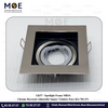 Downlight / Spotlight MR16 Frame Chrome Recessed Adjustable Square Trimless 9cm | KG-701