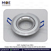 Downlight / Spotlight MR16 Frame Chrome / Silver Matt Recessed Adjustable Circular KG-438 7cm | KG-438