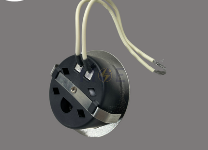SEC Halogen Pin Downlight/ Panel Light Chrome Ceiling Flush Mounted Fix Circular Warmwhite 5cm 12V 20W | 011S | سبوت بين هالوجين مدور رقيق مخفي كروم ثابت ورم وايت
