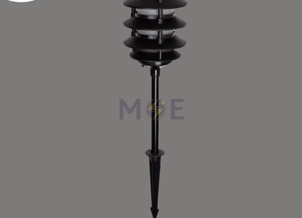 Pagoda 3-tier Garden Spike Light Lantern Brown Black E27 | سبوت بي كي شك حلقات فارغ بني اسود