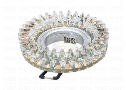 HADCO TEC Downlight / Spotlight MR16 Frame Recessed Fix Circular Crystal Brown 6cm | A0038 | سبوت فارغ مدور مخفي كريستال بني ثابت