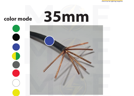 Liban Cables Single Core Stranded 35mm Blue | NYA | شريط مفرد قاسي ازرق