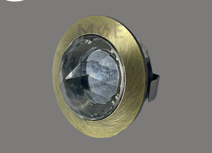 CuperLight LED Pin COB Downlight/ Panel Light Bronze Flush Mounted Circular with Diamond Glass Warmwhite DIMO AB 3.5cm 4W | JL1106A | سبوت بين ليد الماسة مدور مخفي برونز ورم وايت