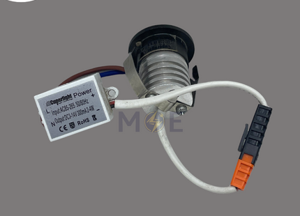 CuperLight LED Pin COB Downlight/ Panel Light Bronze Ceiling Flush Mounted Circular Warmwhite 3000K 400Lm 2.5cm 4W | KG607-COB-4W | سبوت بين ليد مدور مخفي برونز ورم وايت