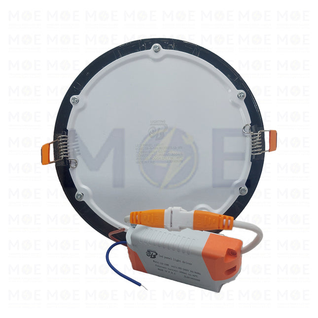 OB LED Downlight/ Panel Light Bronze Ceiling Flush Mounted Circular Warmwhite 15.5cm 18W | سبوت ليد مدور مخفي برونز ورم وايت