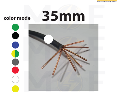 Liban Cables Single Core Stranded 35mm White | NYA | شريط مفرد قاسي ابيض