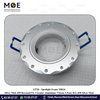 Downlight / Spotlight MR16 Frame Silver Matt 418 Recessed Fix Circular Aluminium +Strass 5.5cm | KG-418