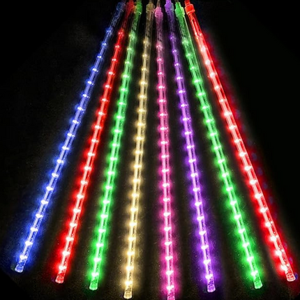 Meteor Shower Rain LED Light String Light Multicolor 7 Color 540L 12V 4mt 10 Tubes