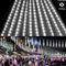 Meteor Shower Rain LED Light String Light Daylight 540L 12V 4mt 10 Tubes | حبل زينة ليد نيزك دايلايت مع ترانس