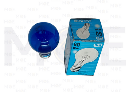 Lohuis Incandescent Blue Lamp E27 60W | لمبة عادي ازرق برم