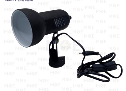 Orient Surface Adjustable Spotlight Black with Switch & Cable E27 R80 15cm | Model: B1011 | سبوت ظاهر متحرك اسود مع شريط و مفتاح