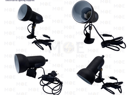 Orient Surface Adjustable Spotlight Black with Switch & Cable E27 R80 15cm | Model: B1011 | سبوت ظاهر متحرك اسود مع شريط و مفتاح