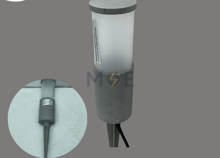 Garden Spike Spotlight With Frosted Glass Gray IP43 1xE27 20cm | سبوت بي كي شك مفرد مع زجاج مغشى فارغ رمادي