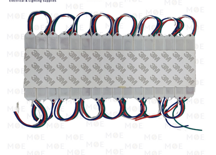IP65 SMD LED Module RGB 5050 1.5W 12V DC | ليد ارمات ملون اخضر احمر ازرق مطري