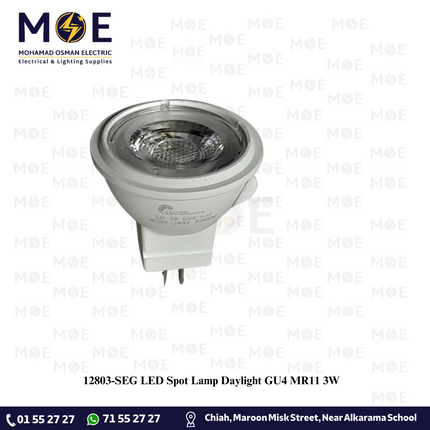 SEG LED Spot Lamp Daylight GU4 MR11 3W