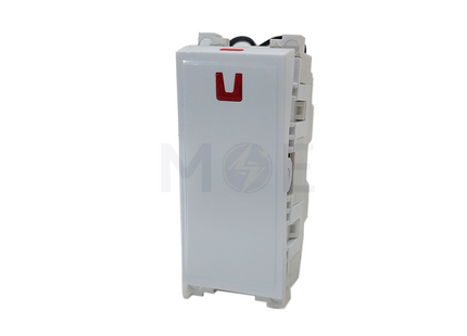 Sanshe Sharm 1Way Switch Flat White 2P 0-1 | SH-1331 مفتاح مفرد مسح خطين ابيض