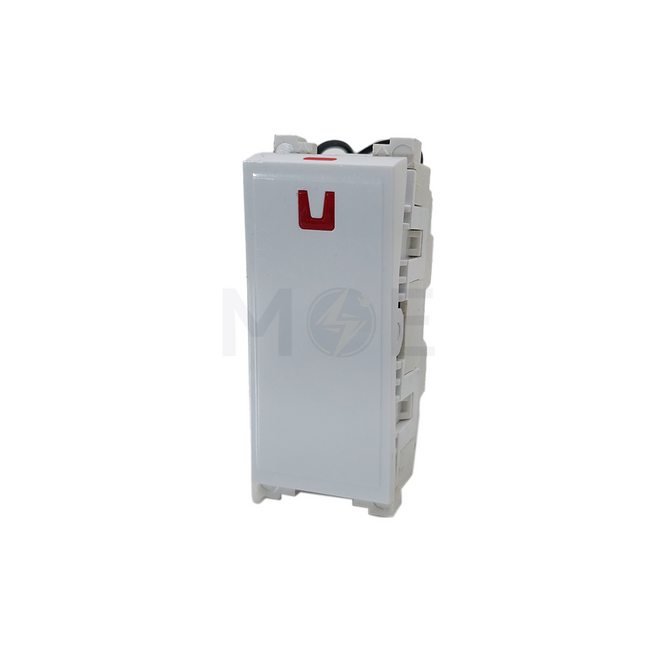 Sanshe Sharm 1Way Switch Flat White 2P 0-1 | SH-1331 مفتاح مفرد مسح خطين ابيض