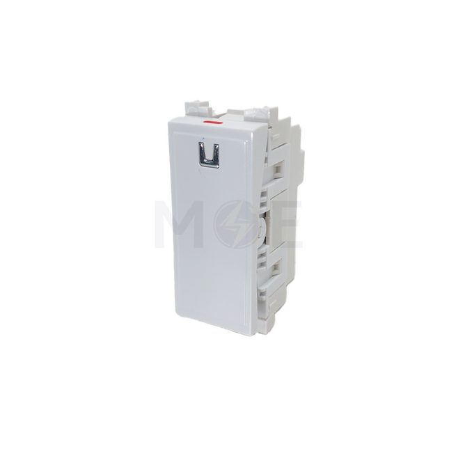 Sanshe Sharm 1way Switch Flat white 1P | SH-1101 مفتاح مفرد مسح ابيض