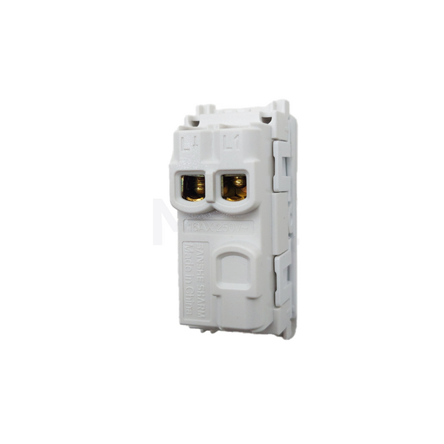 Sanshe Sharm 1way Switch Flat white 1P | SH-1101 مفتاح مفرد مسح ابيض