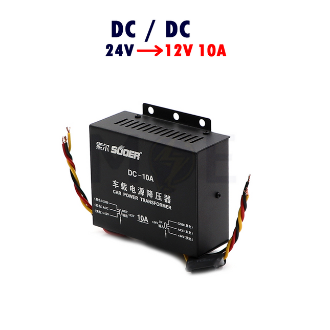 Suoer TransformerConverter Step Down DCDC 24V to 12V 10A  DC-10