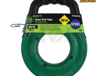 Greenlee Steel Fish Tape Wire Guide 20m | FTS438-65
