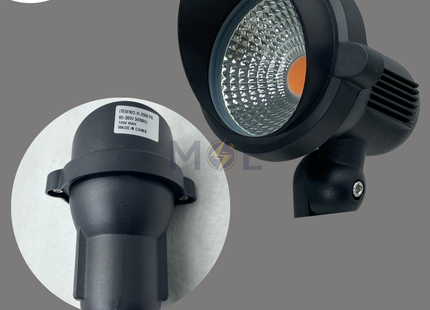 ORIENT LED Black COB Garden Spike Lawn Light Purple IP65 10W | K-2506 | سبوت شك ليد بي كي اسود موف