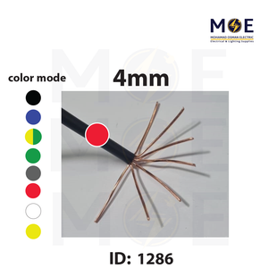 Liban Cables Single Core Stranded 4mm Red | NYA | شريط مفرد قاسي احمر
