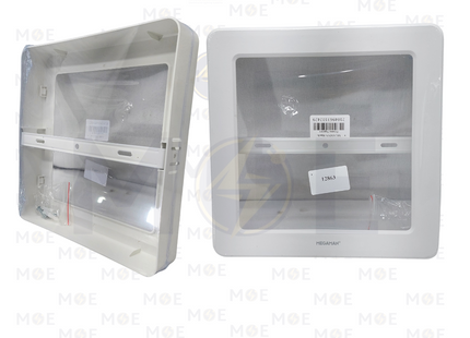 Megaman Square Frame For Recessed Downlight / Panel Light White For MQTL1119F24W 23x23cm | كادر مربع ظاهر للسبوت المخفي ابيض