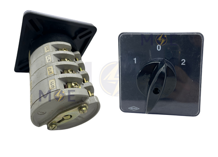 Bremas Change-Over Switch 1-0-2 4P 40A 75x75mm | CL0400039 | مفتاح سلفرتور