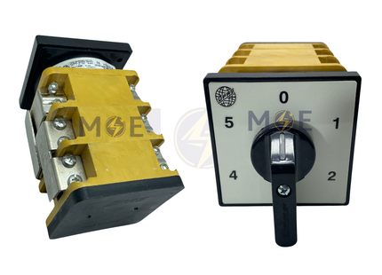 Opas Step-Switch with 0 side position 1-5 1P 125A 95x95mm | YPT115125 | مفتاح سلفرتور