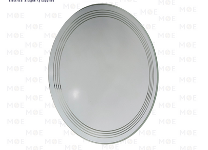 Glass For Eco Ceiling Light Fixture Glass Round Gold 2xE27 30cm | زجاجة ل غلوب سقف/ بلافونيه زجاج ايكو مدور ذهبي