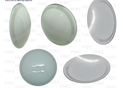 Glass For Eco Ceiling Light Fixture Glass Round Gold 2xE27 30cm | زجاجة ل غلوب سقف/ بلافونيه زجاج ايكو مدور ذهبي
