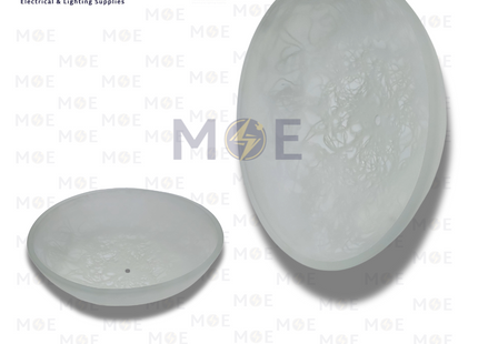 Glass For Ceiling Light Fixture Round Milky 30cm | زجاجة ل غلوب سقف/ بلافونيه رخام محجر