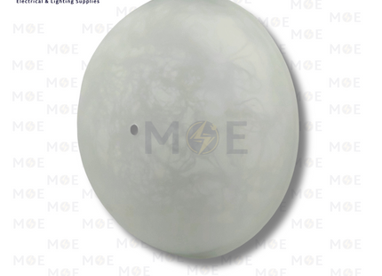 Glass For Ceiling Light Fixture Round Milky 30cm | زجاجة ل غلوب سقف/ بلافونيه رخام محجر