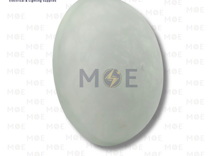 Glass For Ceiling Light Fixture Round Milky 30cm | زجاجة ل غلوب سقف/ بلافونيه رخام محجر