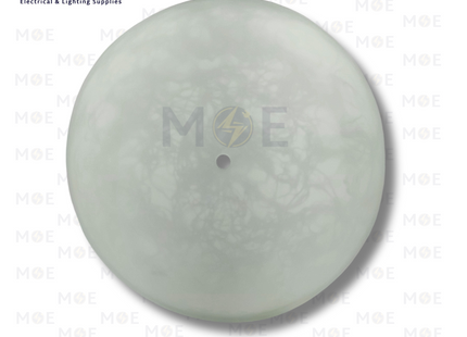 Glass For Ceiling Light Fixture Round Milky 30cm | زجاجة ل غلوب سقف/ بلافونيه رخام محجر