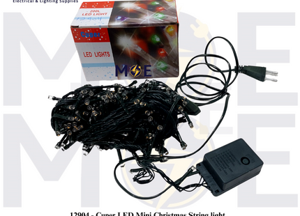 Cuper LED Mini Christmas String light WarmWhite 003-25 200L 220V | 003-25 | حبل ليد زينة اخضر ضو ورم وايت مع تطويلة