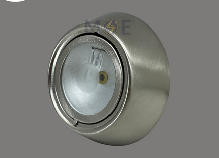 SEC Halogen Pin Downlight/ Panel Light Chrome Ceiling Surface Mounted Fix Circular Warmwhite 5cm 12V 20W | 012A | سبوت بين هالوجين مدور رقيق ظاهر كروم ثابت ورم وايت