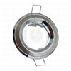 Orient Downlight / Spotlight MR16 Frame Chrome Nickel Recessed Fix Circular With Pyramid Glass 6cm | KG-304 | سبوت فارغ مدور مخفي مع زجاجة هرم فضي/كروم على كروم/نيكل ثابت