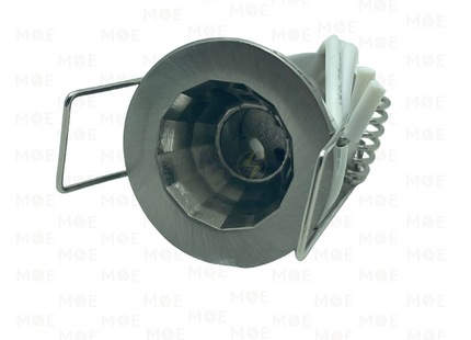 Pin Downlight / Spotlight Frame Chrome Flush Circular Spot G4 2.5cm | KG-607 | سبوت بين فارغ مدور مخفي كروم