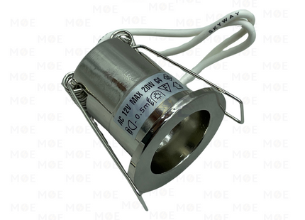 Bestyle Pin Downlight / Spotlight Frame Chrome Flush Circular Spot G4 2.5cm | BS3153N | سبوت بين فارغ مدور مخفي كروم